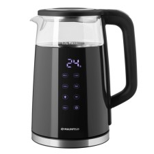Чайник MAUNFELD MGK-616DBK, стекло, 1.5 л, 2200 Вт, белый