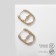 Earrings "Heart" key, color gold