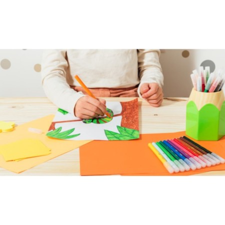 Flomasters 12 flowers BIC Kids Visa, children's, washed off, thin letter-12