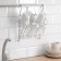 Holder for Railing for 6 items: for mugs, glasses, 34 × 24 cm, d = 16 mm, color chrome mirror
