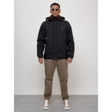 Sports male jacket, size 48, black color