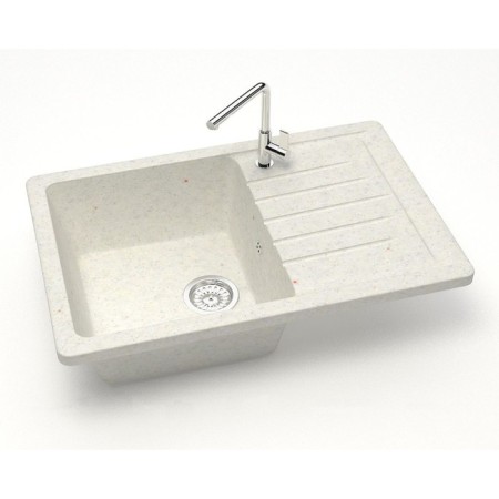 Kitchen is a kitchen from Zett Lab stone. 16/q7, 740x490x210 mm, matte, mortise, cotton color-1