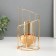 Climber metal, glass for 1 candle "Staircase. Eco" D = 5 cm gold 10x10x20 cm