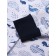 Children's overalls with closed legs "whales", white/blue color, height 74 cm
