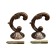 Hook for curtains ks002, one -rod, color copper