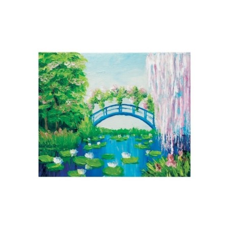 Relief painting "Bridge for lovers"-1