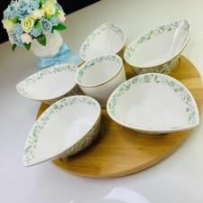 Set of Lenardi salad bowls, on a stand, 6 pcs
