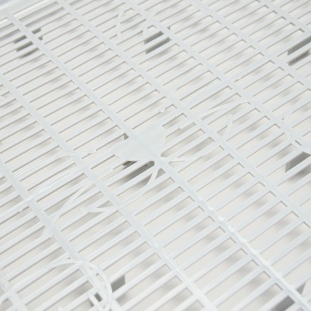 Toilet with a grid, 45x34x15 cm, gray/turquoise-7