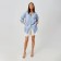 Women's shirt Minaku: Casual Collection Blue color, river 46