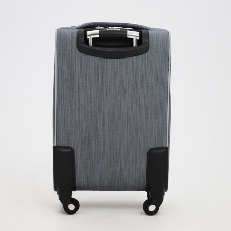 Small suitcase 20 "on lightning, code castle, with extension, color gray color-6