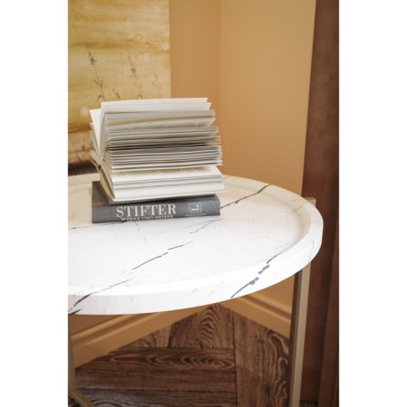 Bruno's table, 575 × 757 × 500 mm, white marble-2
