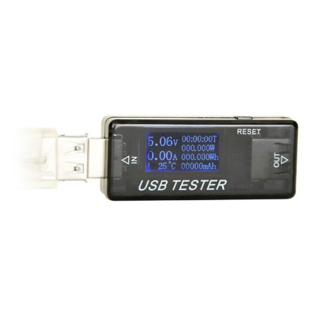 USB тестер Energenie EG-EMU-03, до 30V/5A, QC 2.0 и 3.0, черный-3