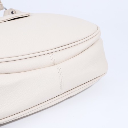 Lurch bag with lightning, external pocket, long belt, beige color-3