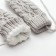 Women's mittens minku "knitted", 18 cm (6 1/2), cent