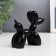 Souvenir Polystone "Air Ball - Dog" Black 8x10x4 cm
