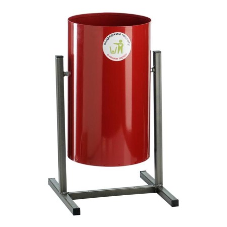 Urna Street "Circle" 18 l, red, tank 0.5 mm, 54 x 31 x 31 cm