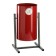 Urna Street "Circle" 18 l, red, tank 0.5 mm, 54 x 31 x 31 cm