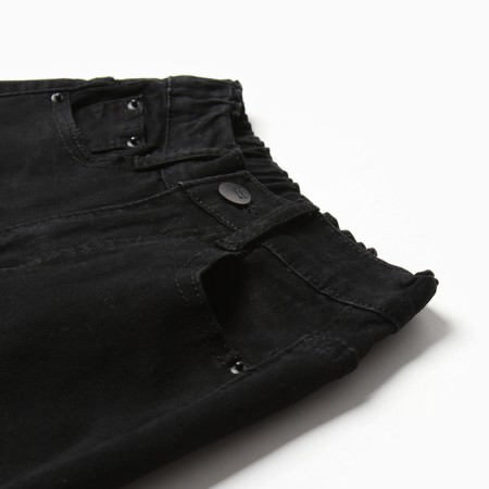 Jeans for girls, black color, height 128 cm-1