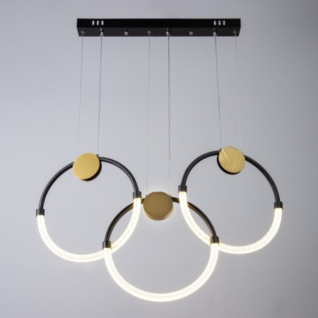 Bayerlux lamp "Olendal" LED 45W black and gold 62x5x44-150 cm-1