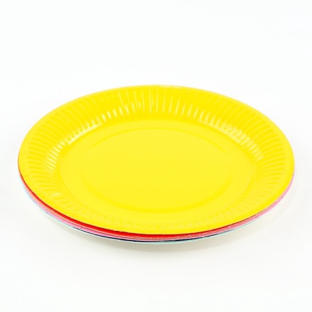 Disposable paper plates “multi -flowers”, D - 18 cm, set 6 pcs.-2