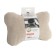 Car bone pillow, on the headrest, flax, beige, 16 x 24 cm