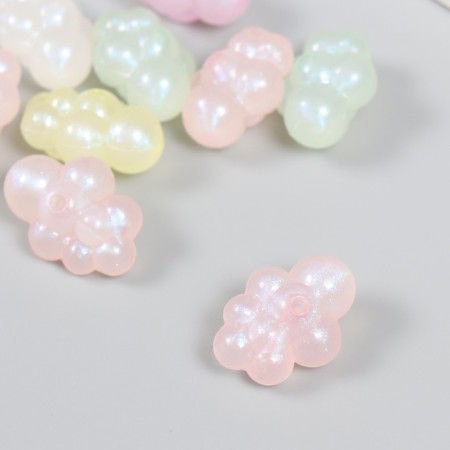 Beads for creativity plastic "Cloud. Shine" set of 20 g 2.3x1.7x1.2 cm-2