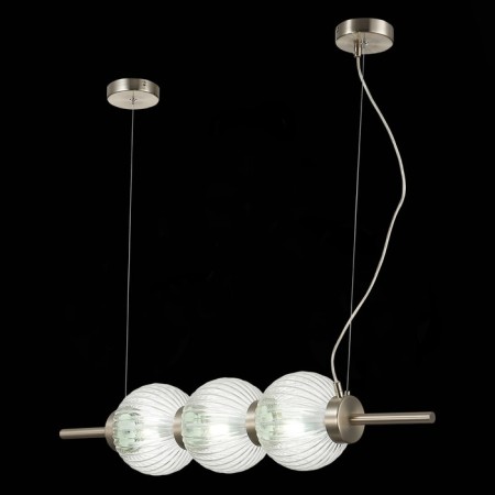 Suspension lamp ST LUCE. SL1155.113.03. Marena. 3x40 W, E14, 83x16.5 cm, Nickel color-6