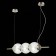 Suspension lamp ST LUCE. SL1155.113.03. Marena. 3x40 W, E14, 83x16.5 cm, Nickel color