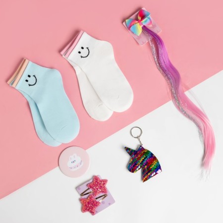 Gift set Advent KAFTAN "Bunny": socks (river 18-20) and accessories-4