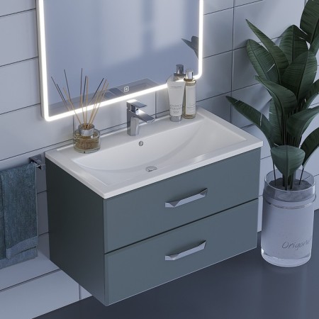 Sink uperwood Foster, furniture, 80 cm, rectangular-2