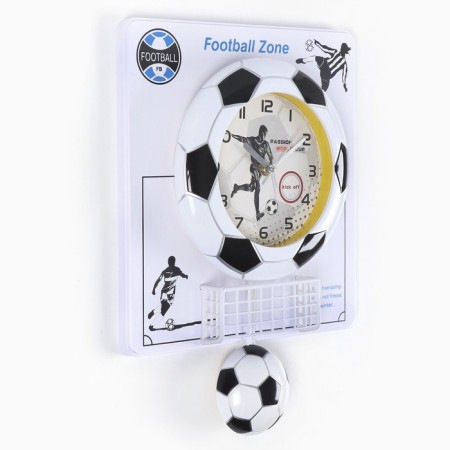 Children's wall clock "Football", discrete move, pendulum, 47 x 32 x 6.5 cm-1