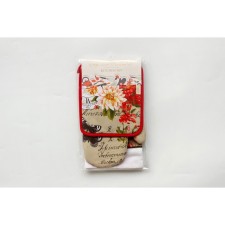 Kitchen kit No. 7: Take, mittens, towel 38x63 cm