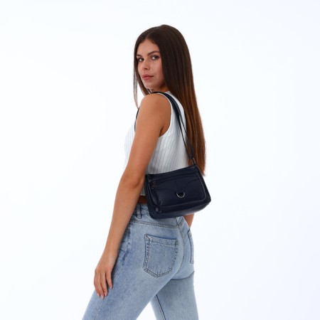Women's bag with lightning, blue color-6