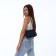 Women's bag with lightning, blue color