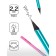 Black granographic pencil Berlingo "Radiance", HB, three -sided, black tree, sharpened