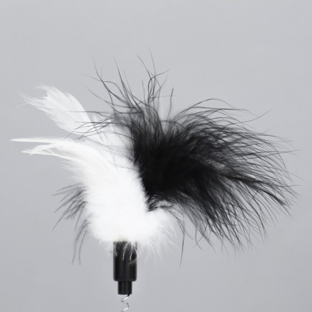 Nevali toy with cat mint and feather, 9.5 cm, yellow-3