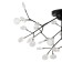 Freya FR5049CL-36B Florencia, 980x980x560 mm ceiling lamp, G4, 36x3W, black color