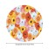 Round tablecloth on an elastic band, size 120x120 cm