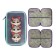 Penal 2 sections, 125 x 205 x 40 mm, calligrata "cats", laminated cardboard