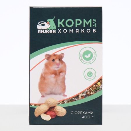 Feed "Piggon" for hamsters, with nuts, 400 g-2