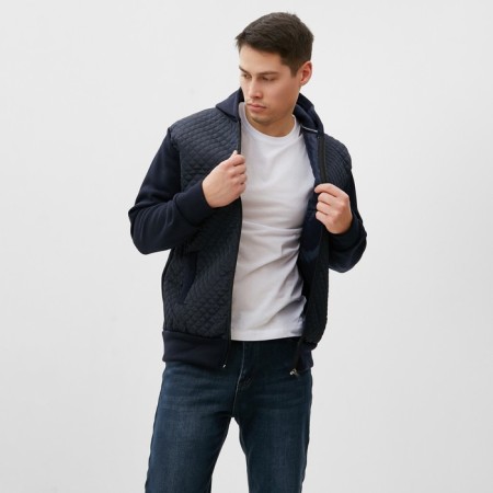 Sweatshirt male, blue color, size 54-1