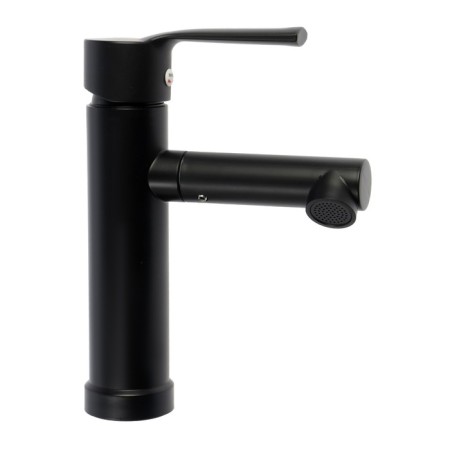 Zein Z3693 sink mixer, spout 10 cm high, ABS plastic, black-1