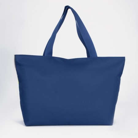 Bag beach with lightning, blue/yellow/beige color-1