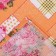 Towel 35x60 cm, patchwork, orange, waffle, 120 g/m2, cotton 100%