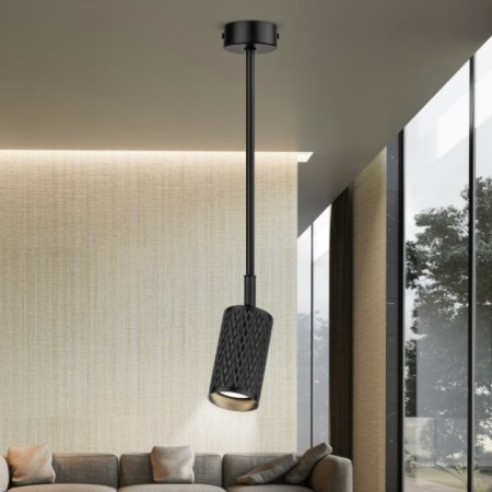 Lamp wall-flowing spot OL45 BK MR16 GU10 IP20, black color