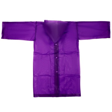 Children's raincoat with reflective stickers, height 120-160cm, purple-4
