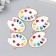 Decor for creativity Metal "Palette" gold, enamel 2.3x2.8 cm