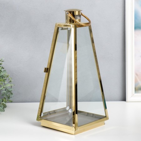 Summary Metal "Pyramid" set 3 pcs gold 22x11x53, 17x8.5x38, 12x8x23 cm-4