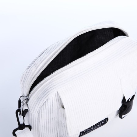 Youth bag with lightning, 1 outer pocket, white color-5