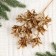 Flowers artificial shine "Lavar bush" 30 cm, gold
